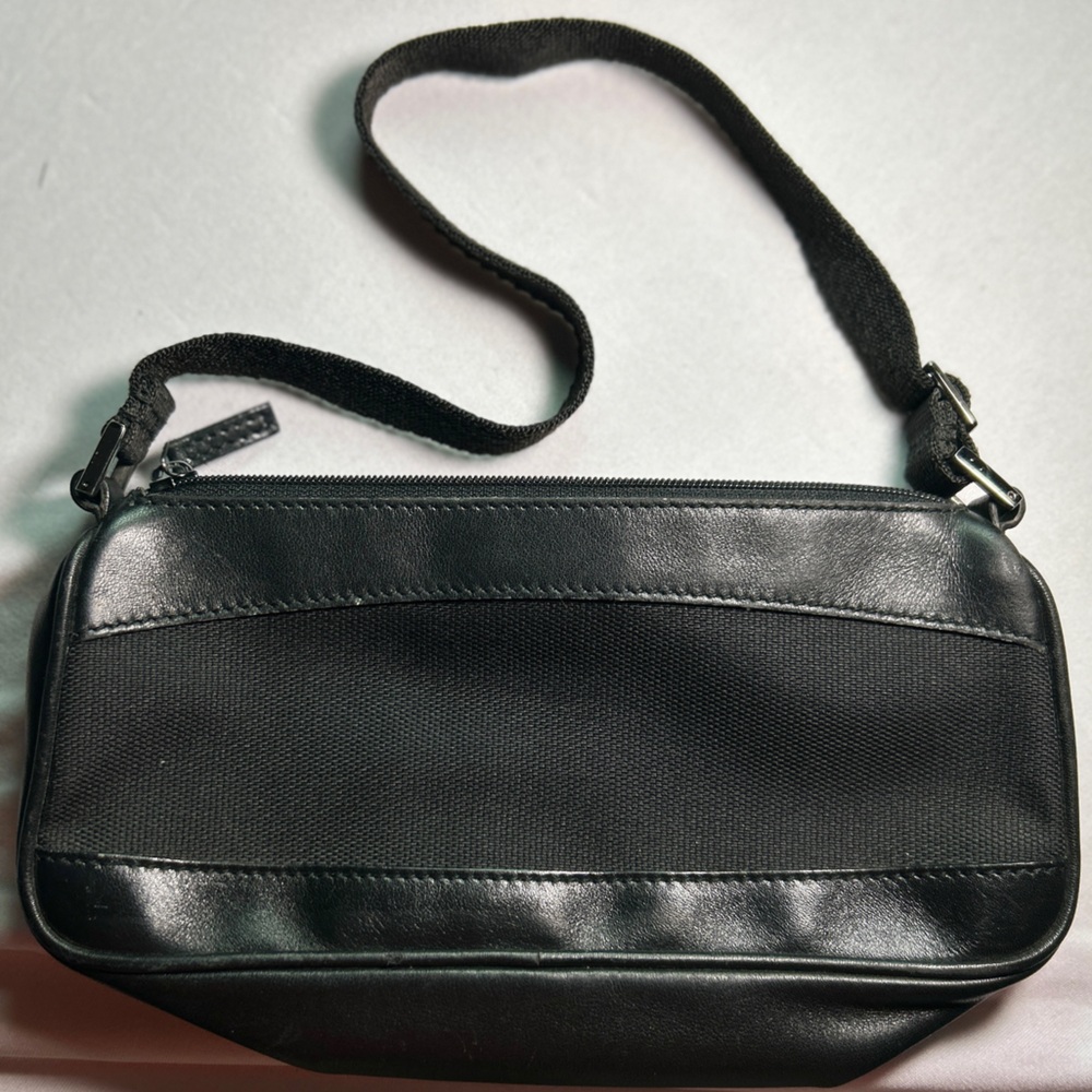 Gucci Auth. VTG Leather & Canvas Pochette Bag - Black - Picture 8 of 15